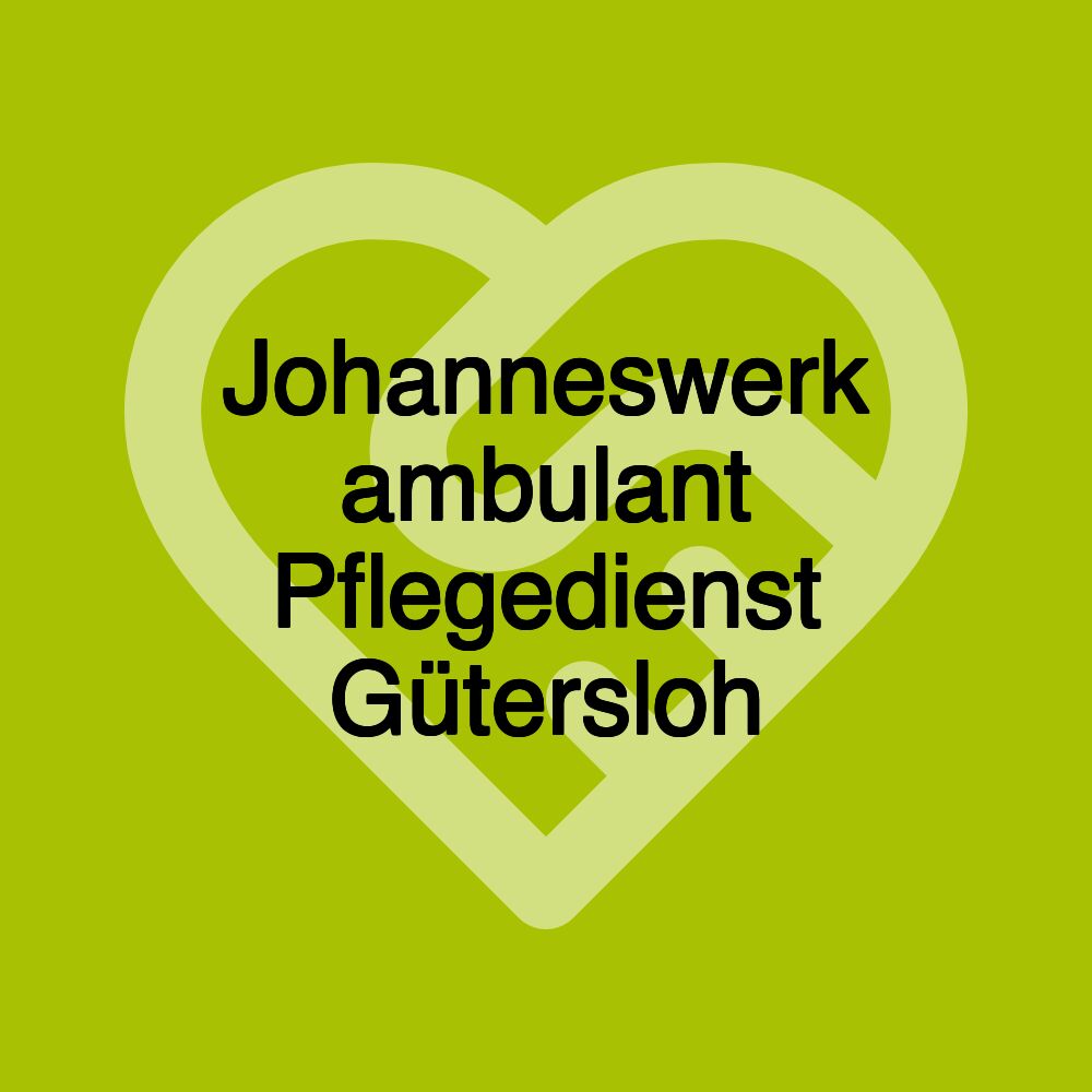 Johanneswerk ambulant Pflegedienst Gütersloh