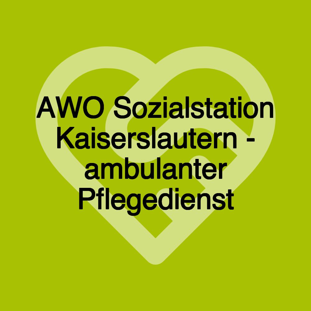 AWO Sozialstation Kaiserslautern - ambulanter Pflegedienst