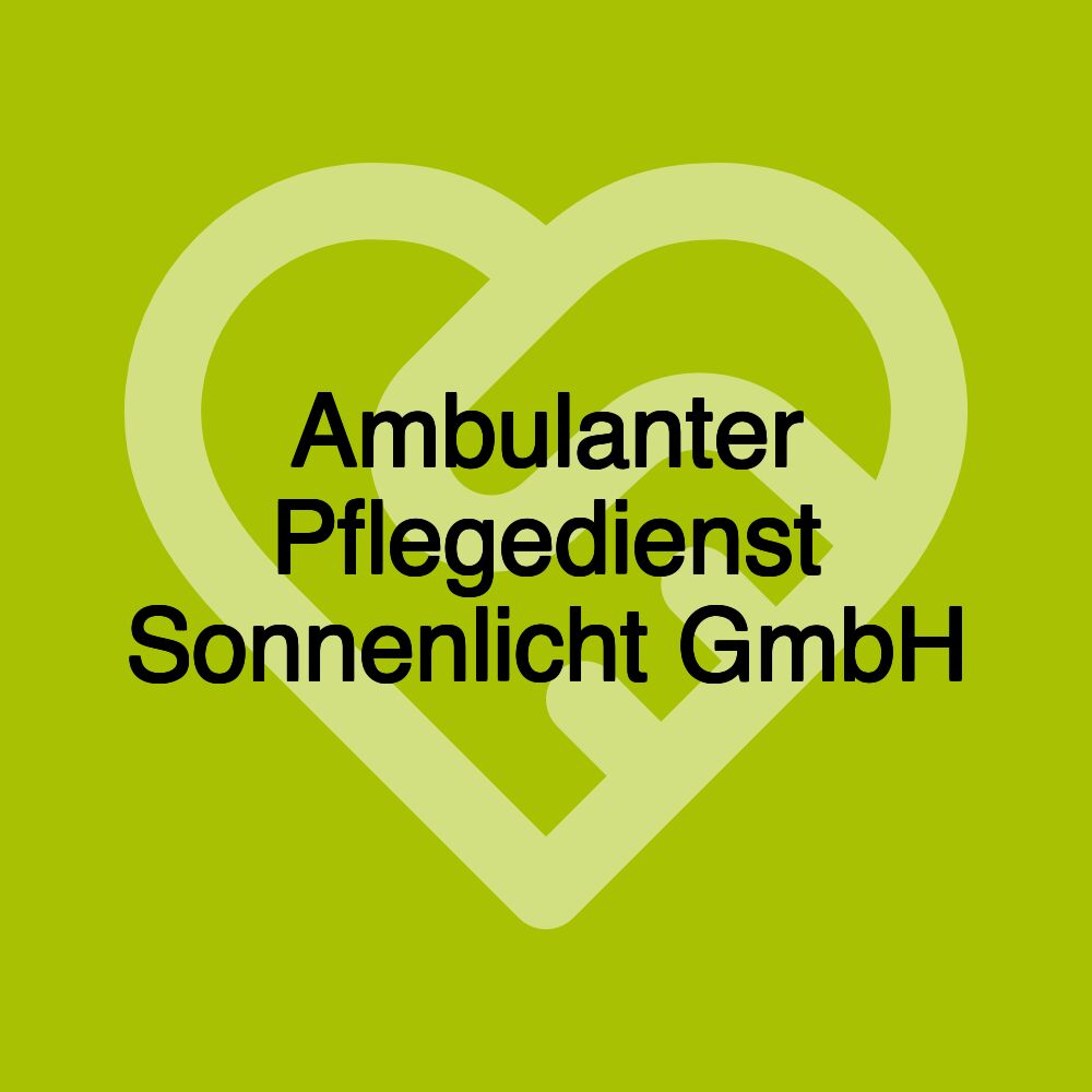 Ambulanter Pflegedienst Sonnenlicht GmbH