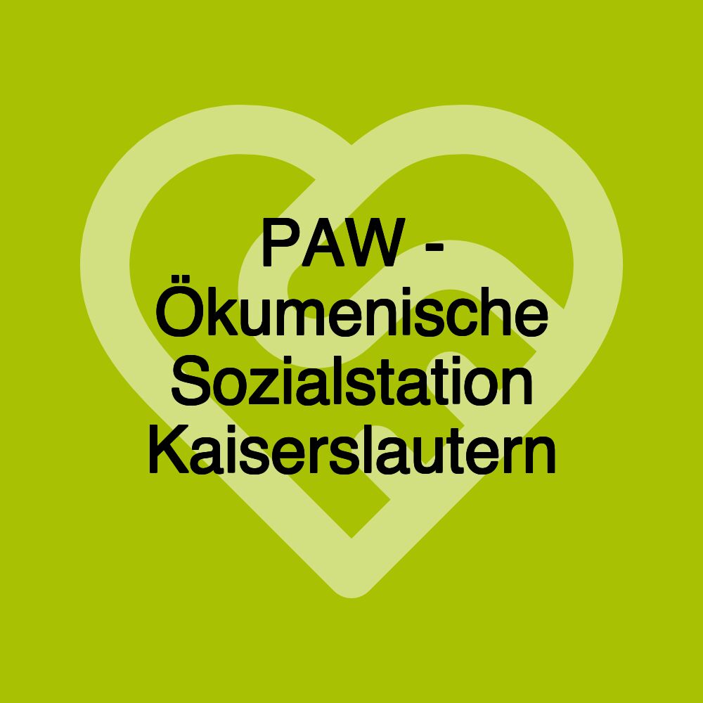 PAW - Ökumenische Sozialstation Kaiserslautern