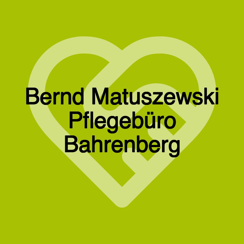 Bernd Matuszewski Pflegebüro Bahrenberg