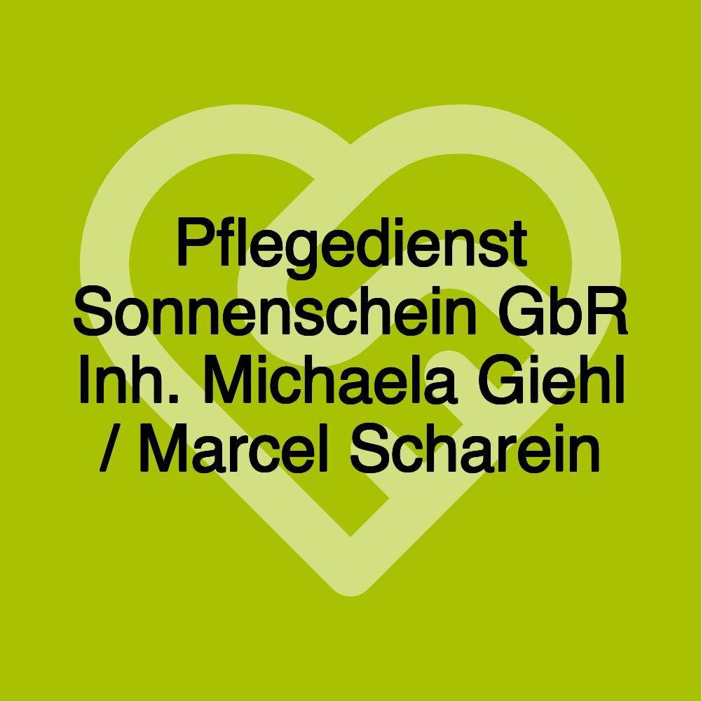 Pflegedienst Sonnenschein Marcel Scharein