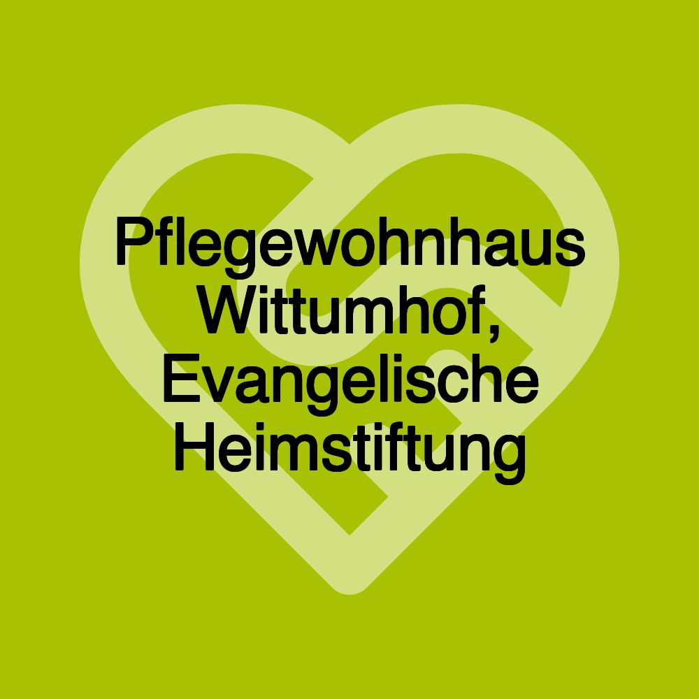 Pflegewohnhaus Wittumhof, Evangelische Heimstiftung