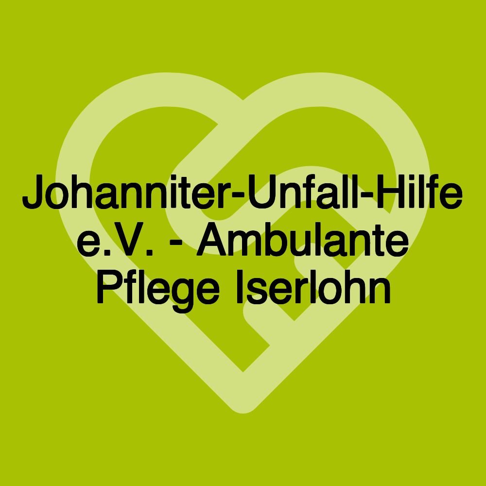 Johanniter-Unfall-Hilfe e.V. - Ambulante Pflege Iserlohn