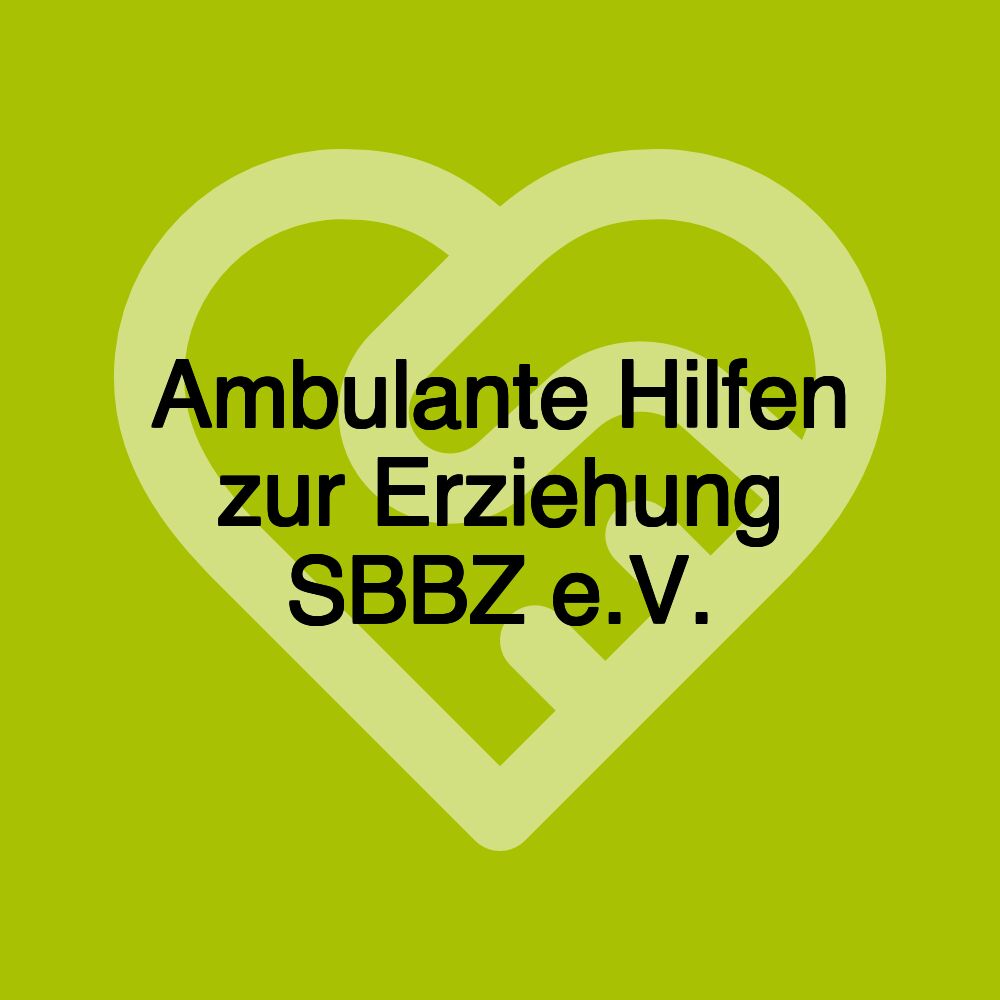 Ambulante Hilfen zur Erziehung SBBZ e.V.