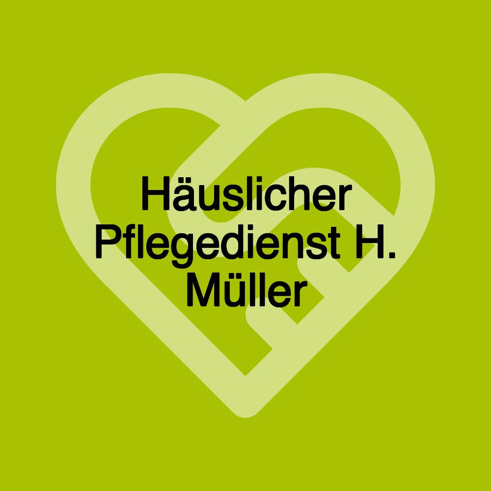 Häuslicher Pflegedienst H. Müller