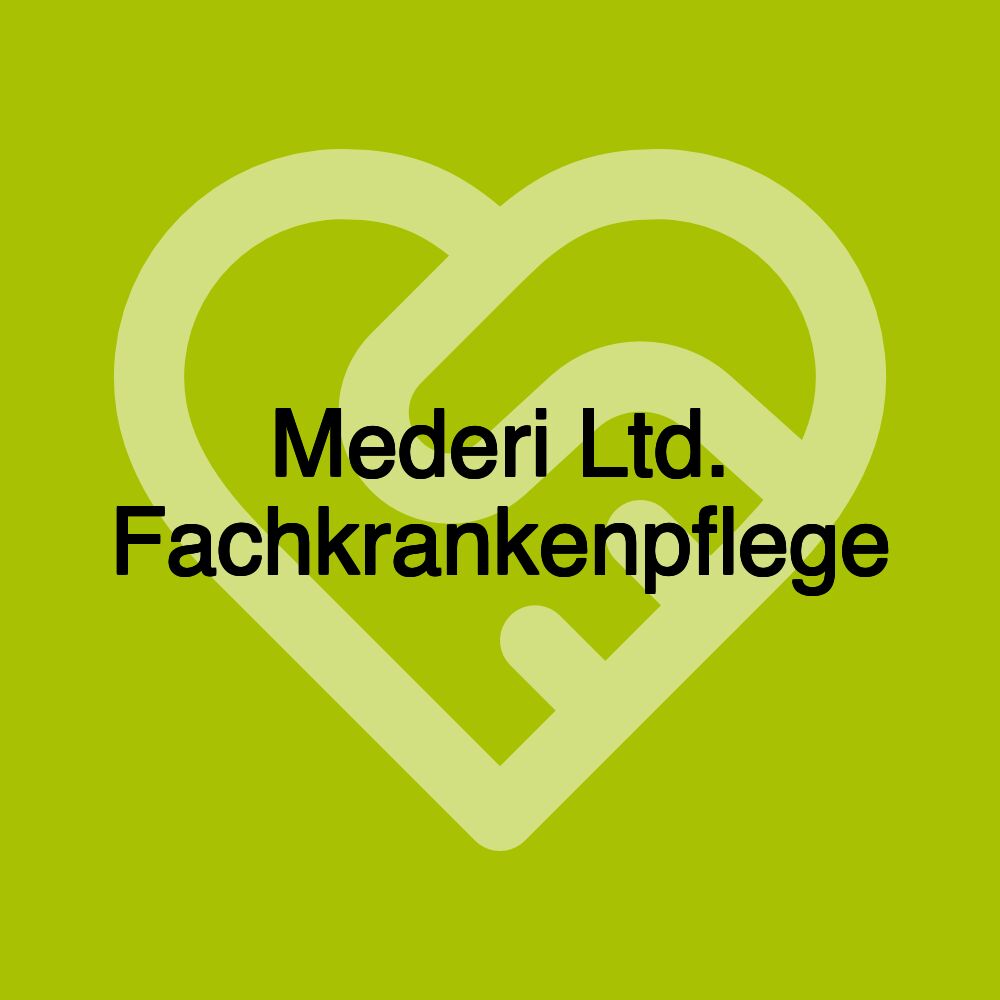 Mederi Ltd. Fachkrankenpflege