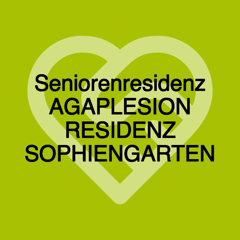 Seniorenresidenz AGAPLESION RESIDENZ SOPHIENGARTEN