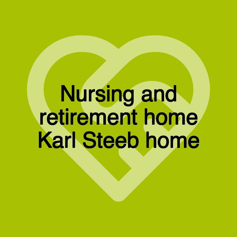 Nursing and retirement home Karl Steeb home