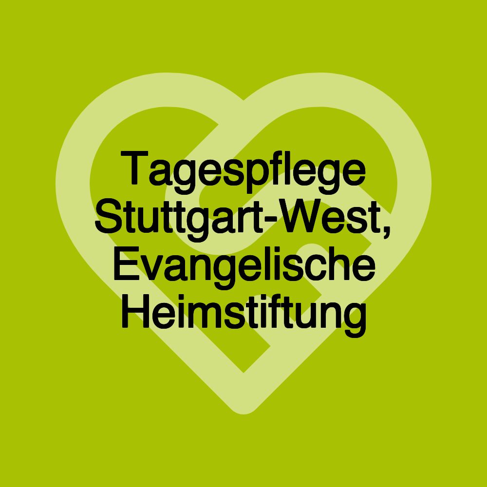 Tagespflege Stuttgart-West, Evangelische Heimstiftung