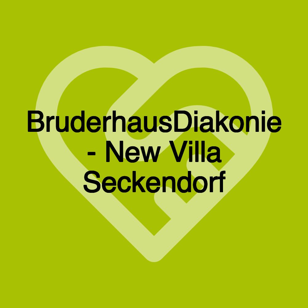 Villa Seckendorff, Stuttgart, BruderhausDiakonie