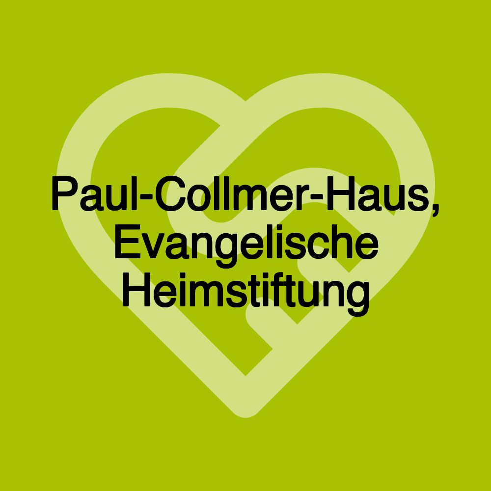 Paul-Collmer-Haus, Evangelische Heimstiftung