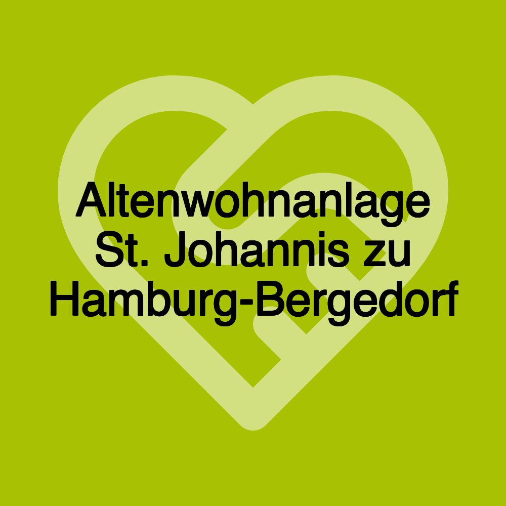 Altenwohnanlage St. Johannis zu Hamburg-Bergedorf