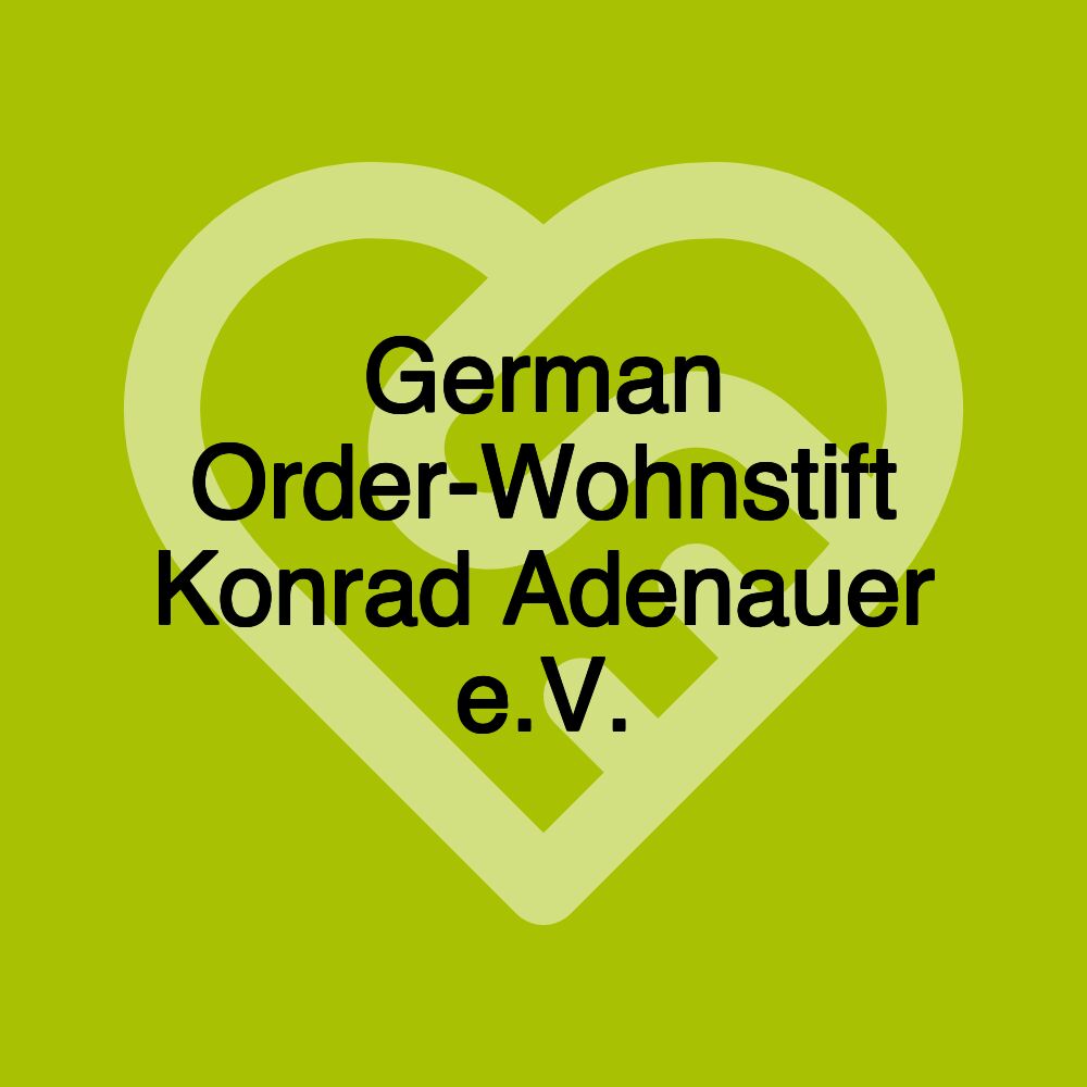 German Order-Wohnstift Konrad Adenauer e.V.