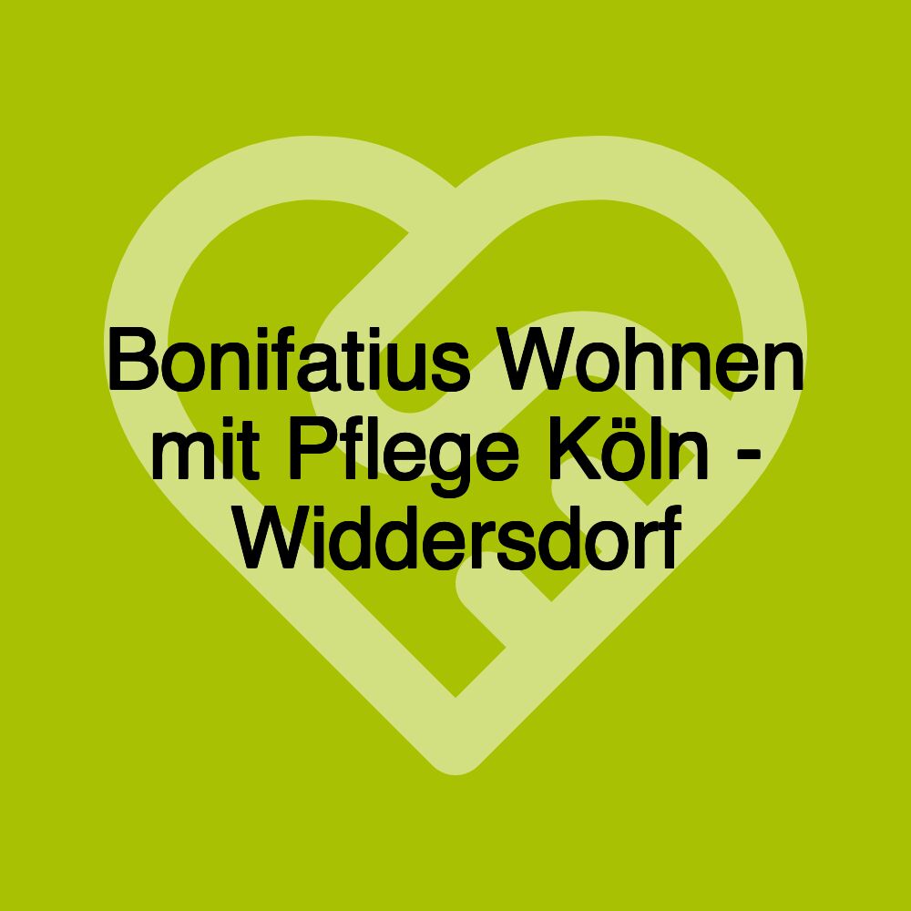 Bonifatius Wohnen mit Pflege Köln - Widdersdorf