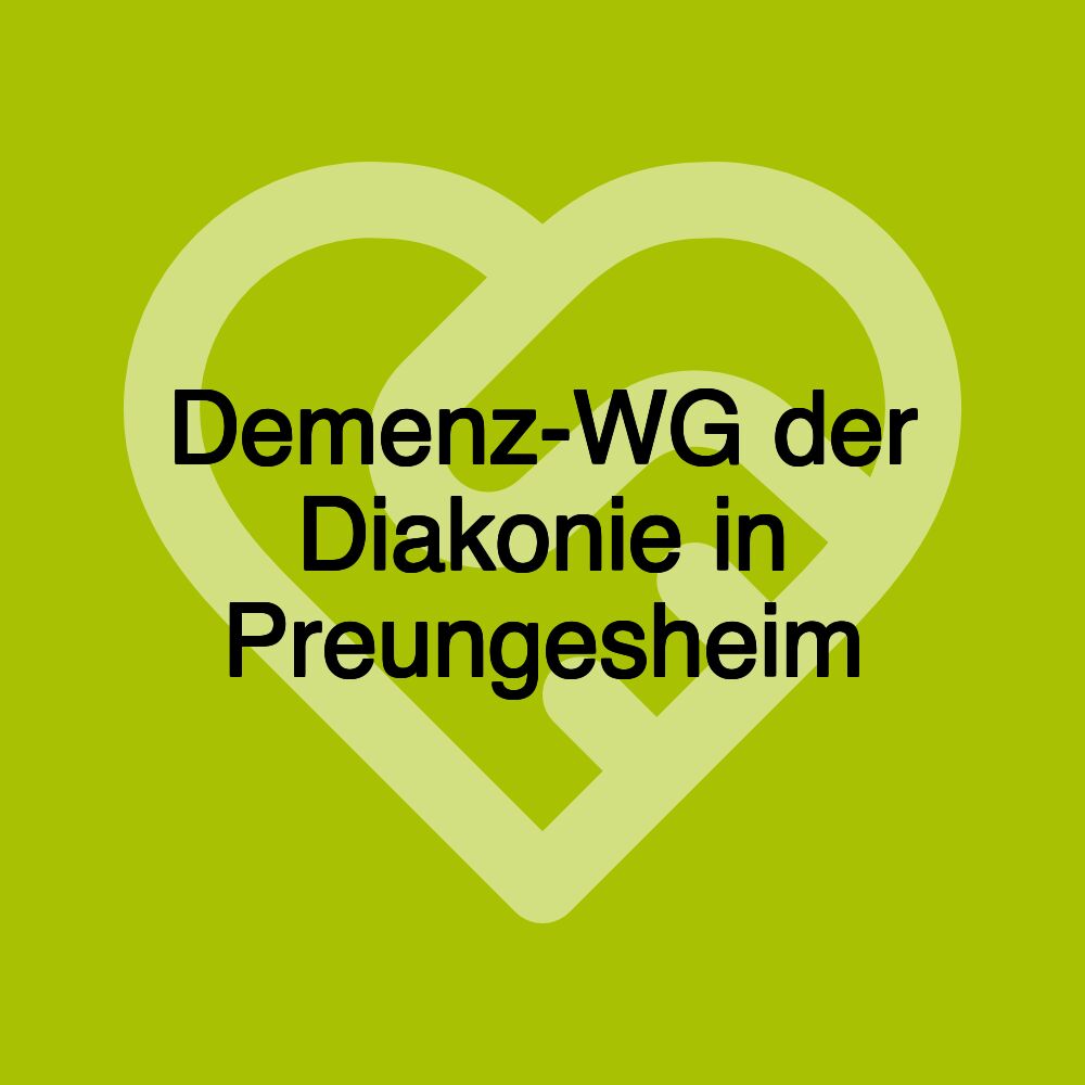 Demenz-WG der Diakonie in Preungesheim