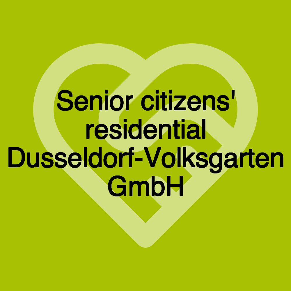 Senior citizens' residential Dusseldorf-Volksgarten GmbH