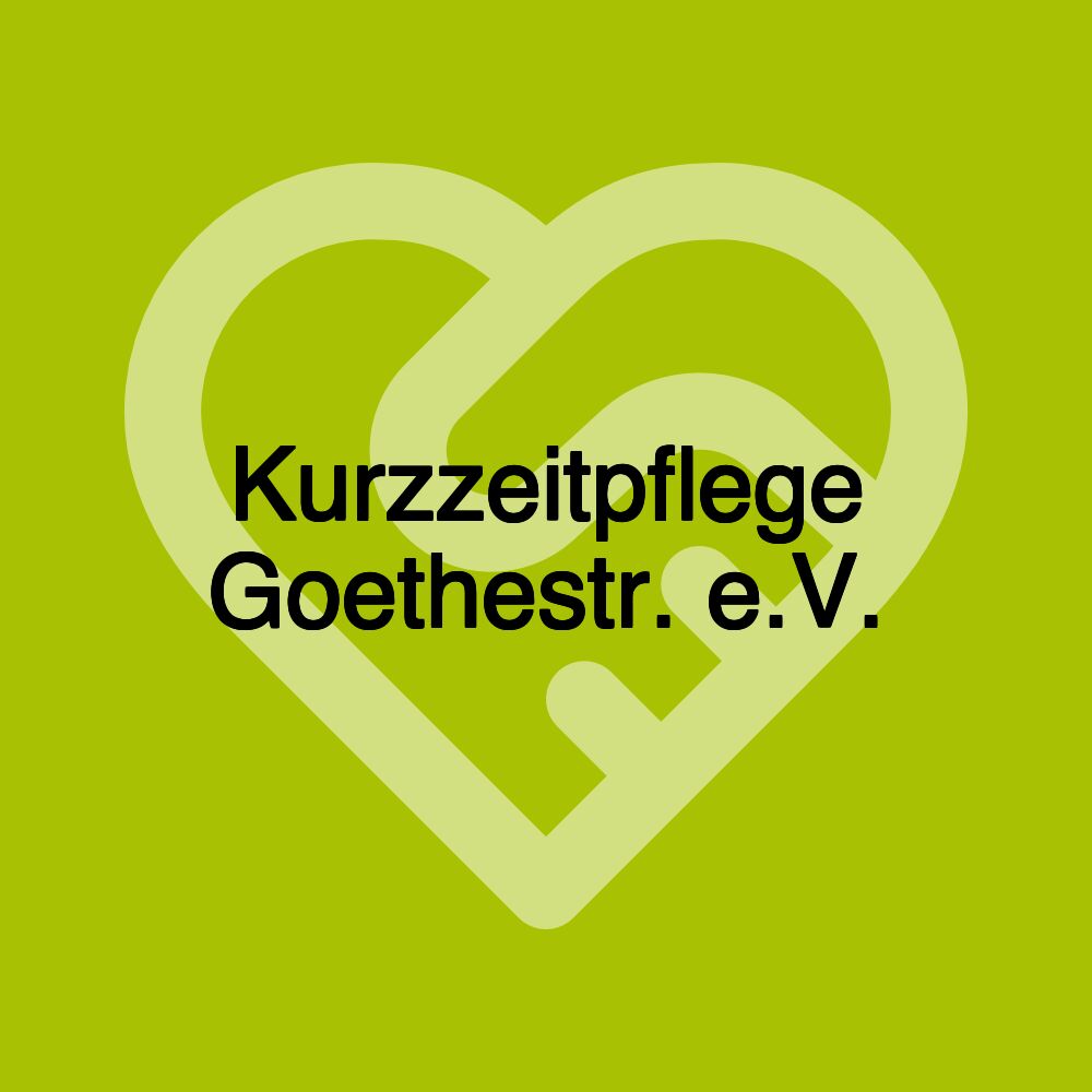 Kurzzeitpflege Goethestr. e.V.