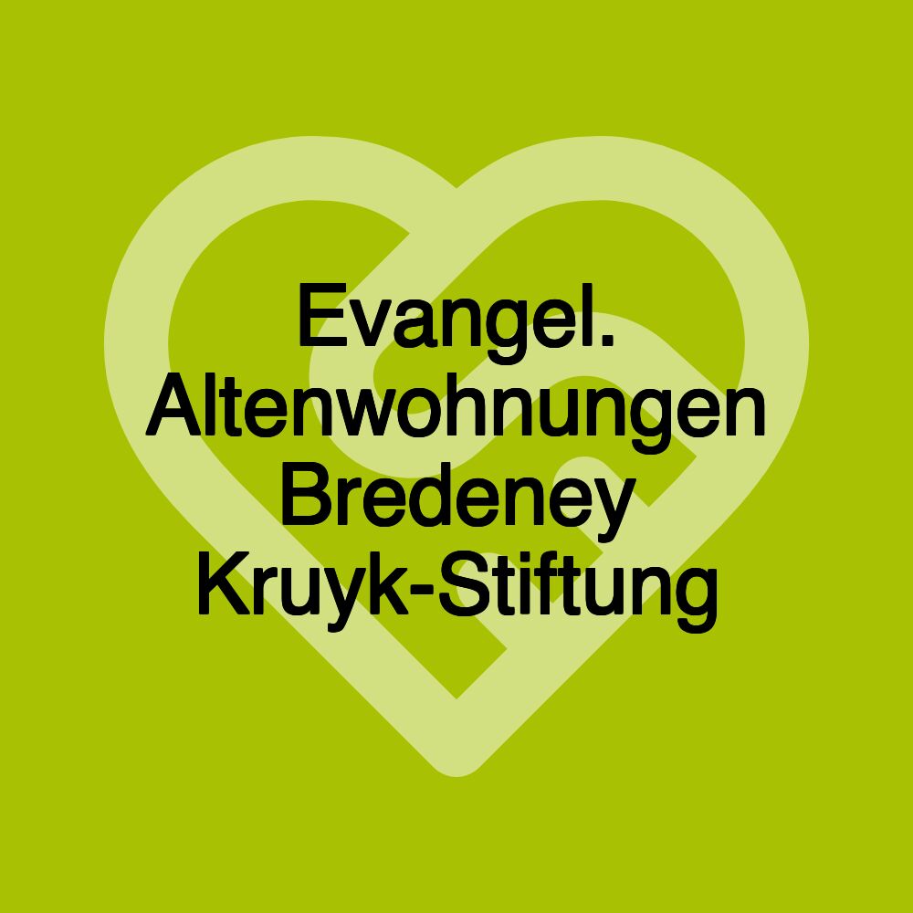 Evangel. Altenwohnungen Bredeney Kruyk-Stiftung