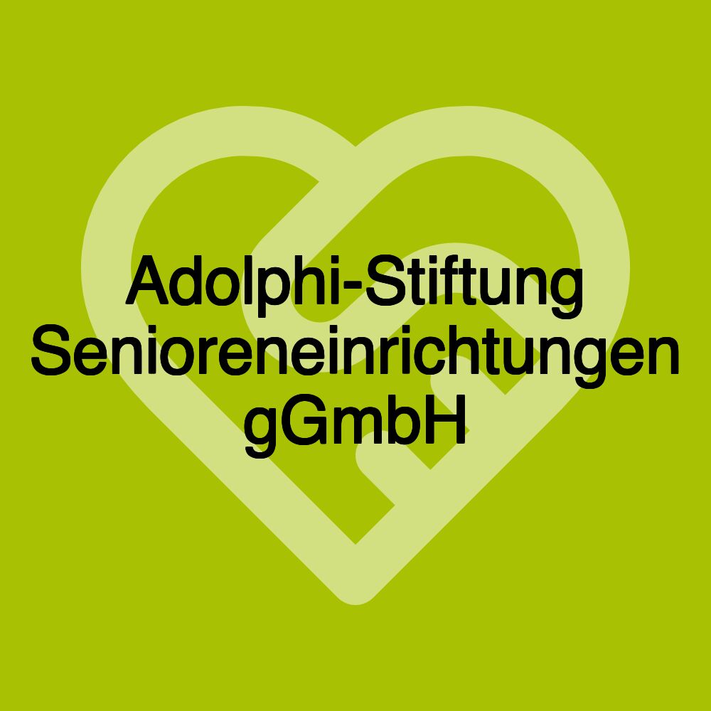 Adolphi-Stiftung Senioreneinrichtungen gGmbH