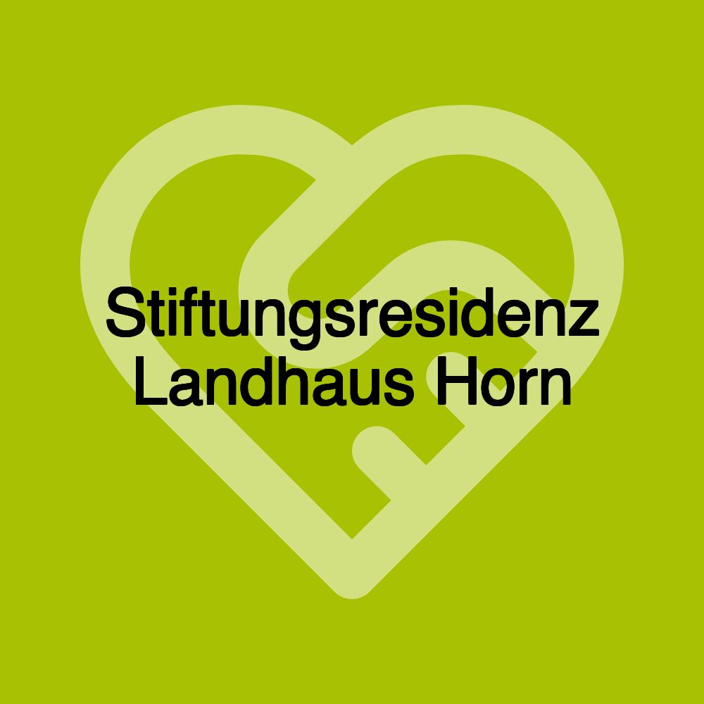 Stiftungsresidenz Landhaus Horn