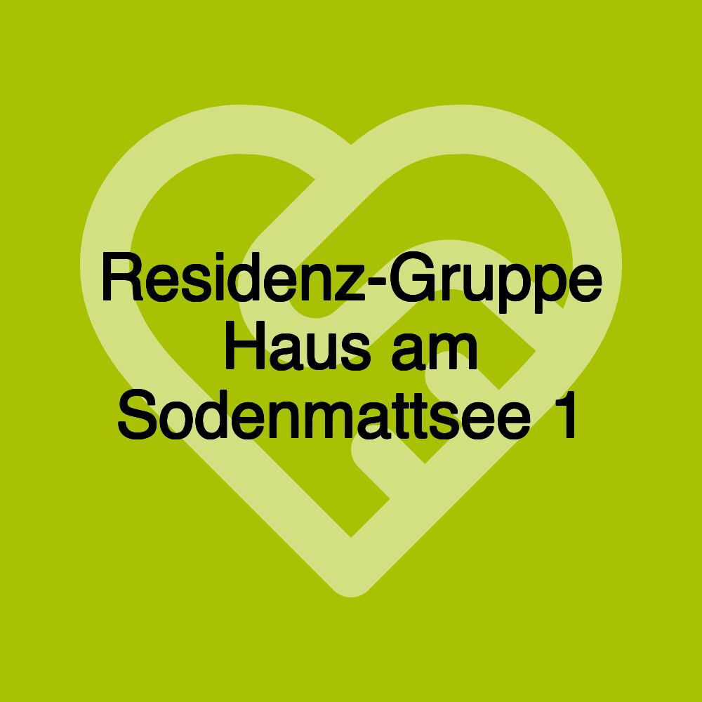 Residenz-Gruppe Haus am Sodenmattsee 1