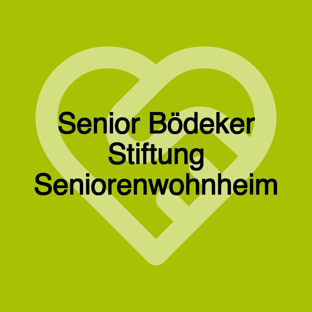 Senior Bödeker Stiftung Seniorenwohnheim