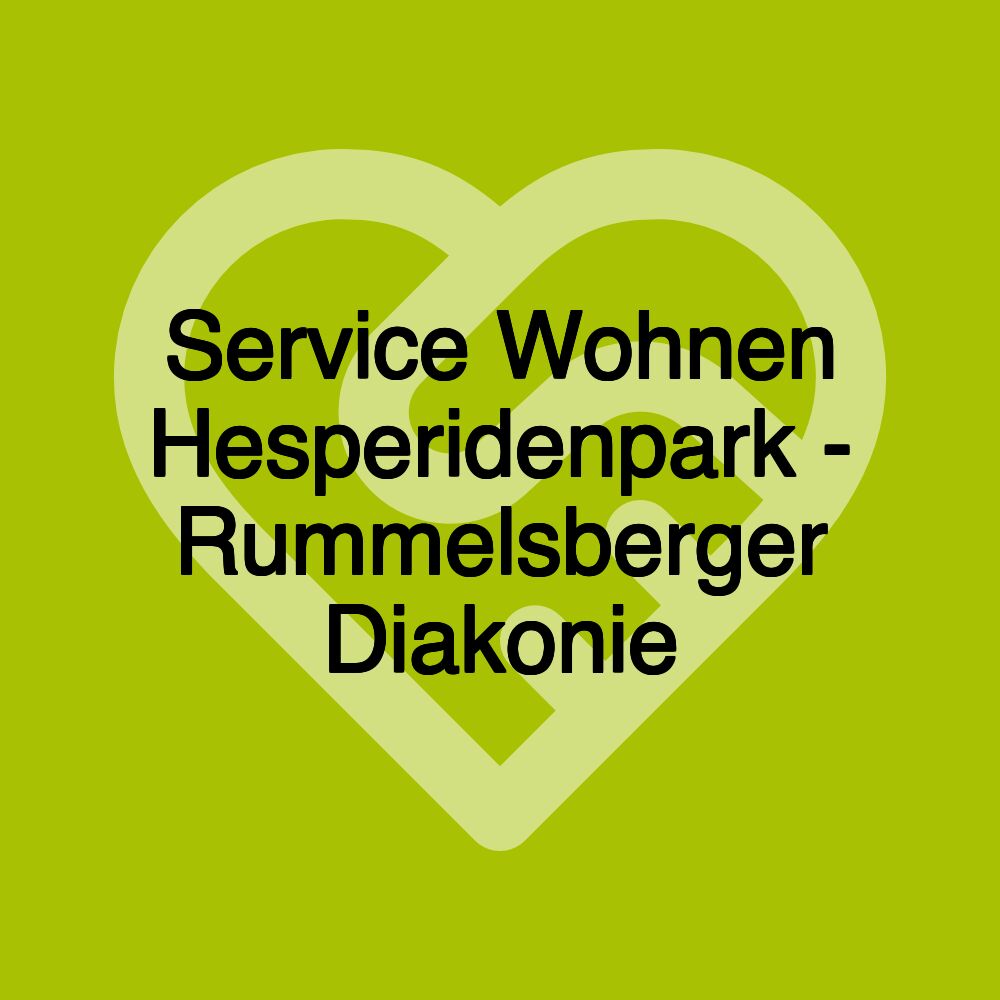 Service Wohnen Hesperidenpark - Rummelsberger Diakonie