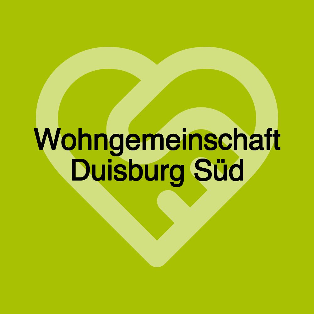 Wohngemeinschaft Duisburg Süd