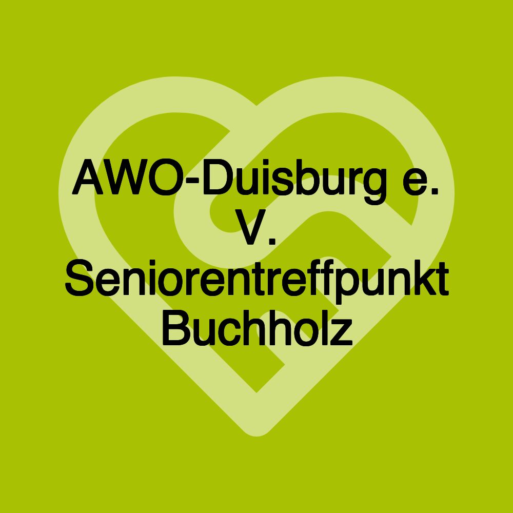 AWO-Duisburg e. V. Seniorentreffpunkt Buchholz