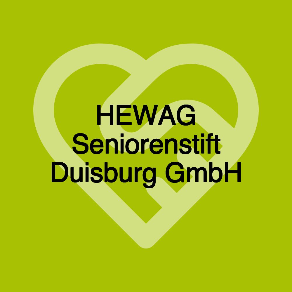 HEWAG Seniorenstift Duisburg GmbH