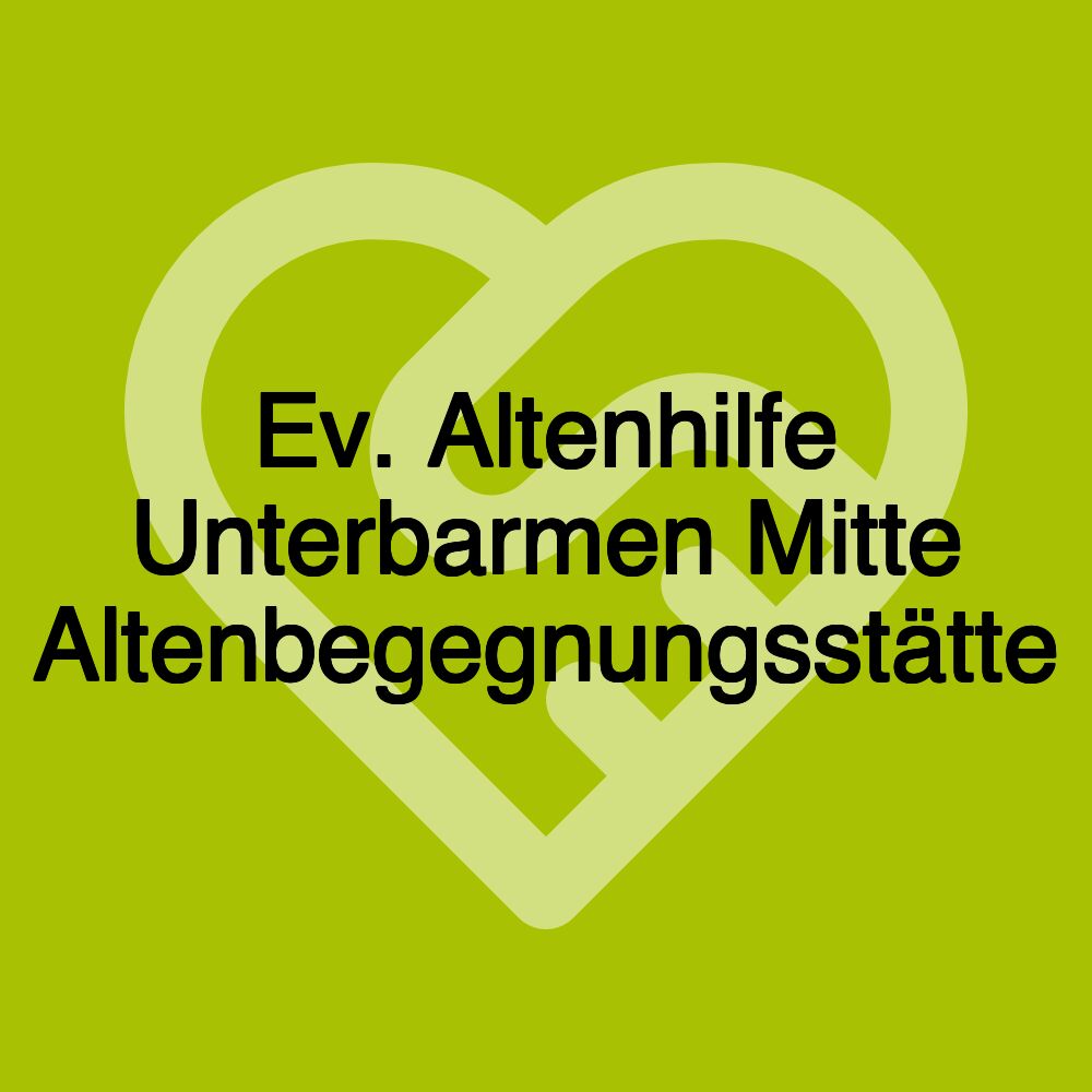 Ev. Altenhilfe Unterbarmen Mitte Altenbegegnungsstätte