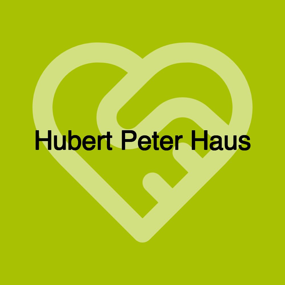 Hubert Peter Haus