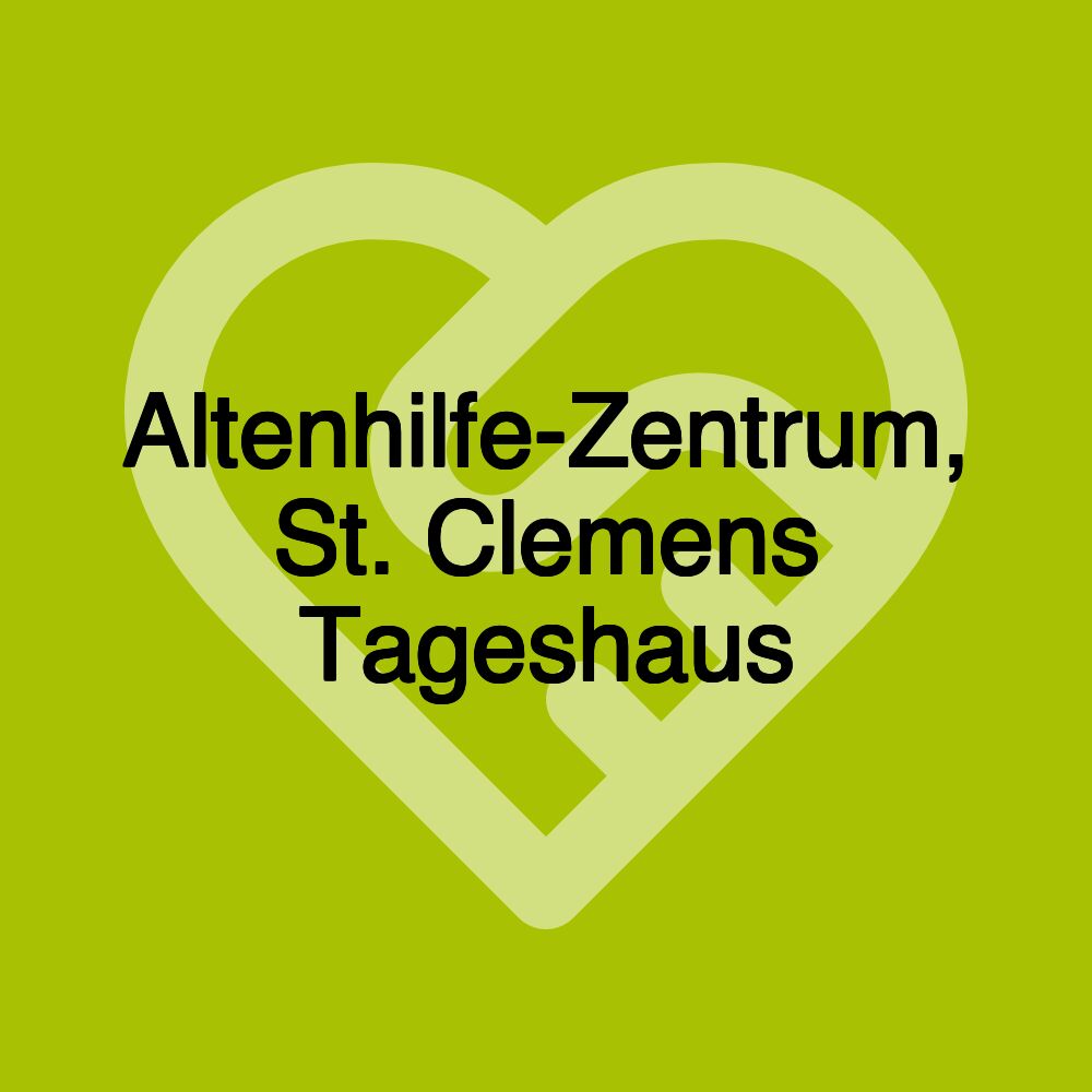 Altenhilfe-Zentrum, St. Clemens Tageshaus