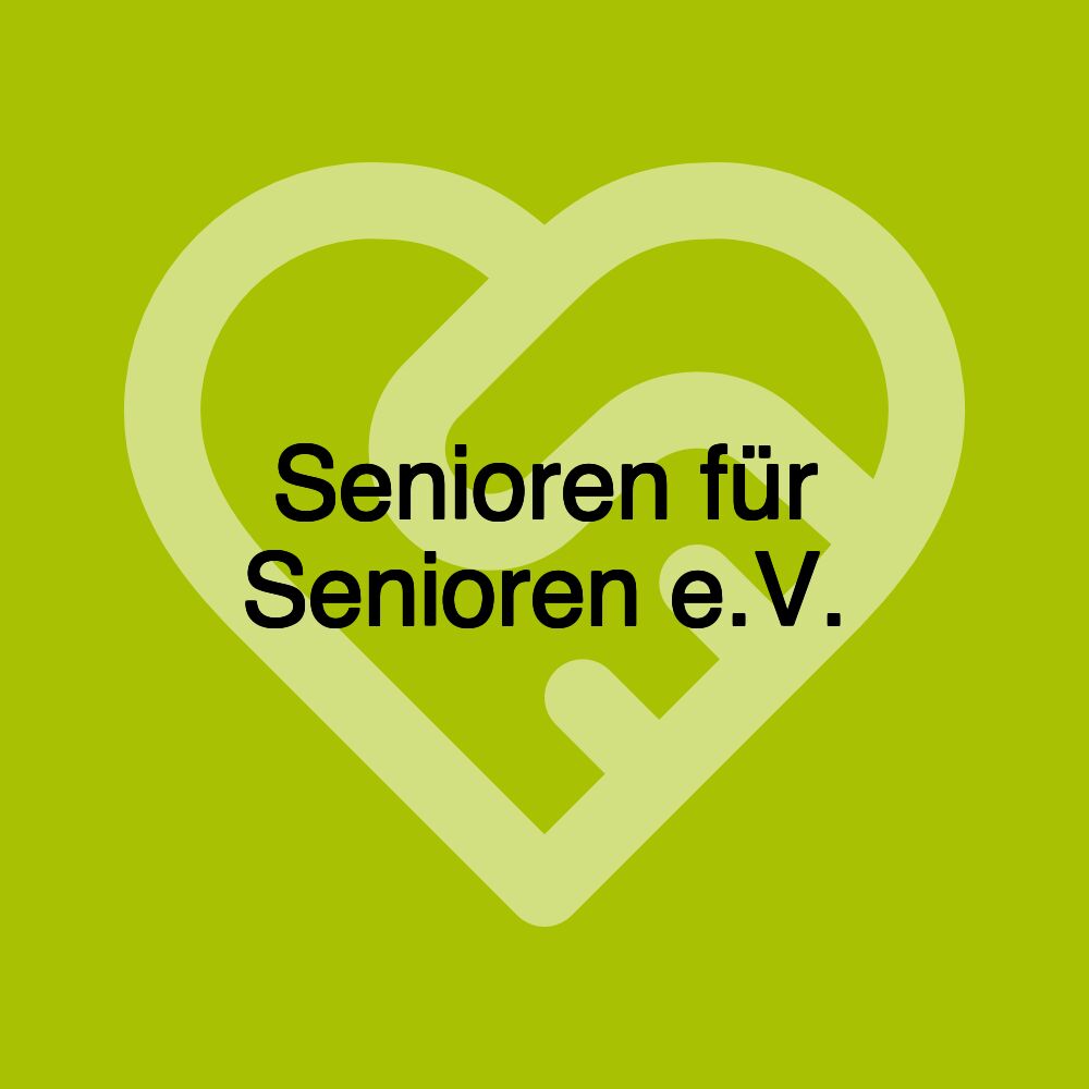 Senioren für Senioren e.V.