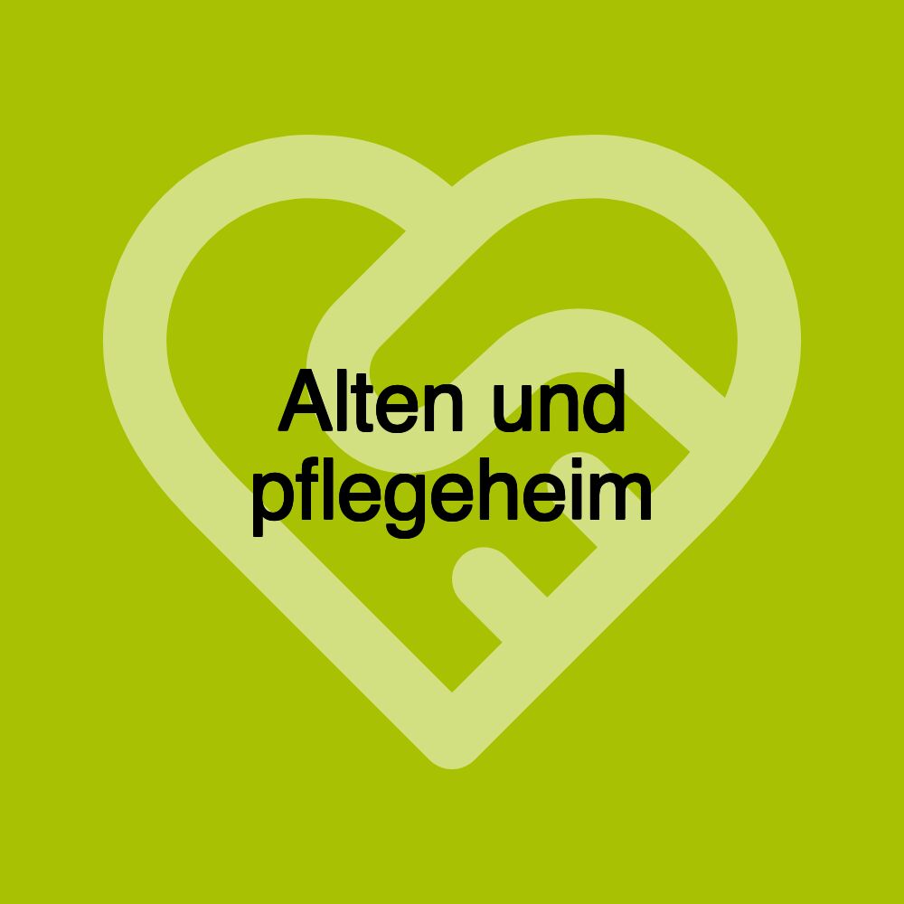 Alten und pflegeheim