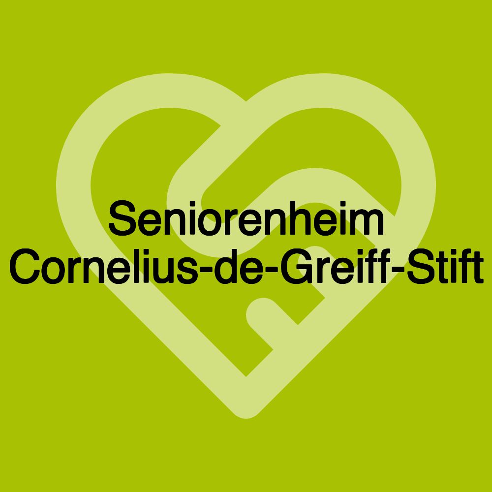 Seniorenheim Cornelius-de-Greiff-Stift