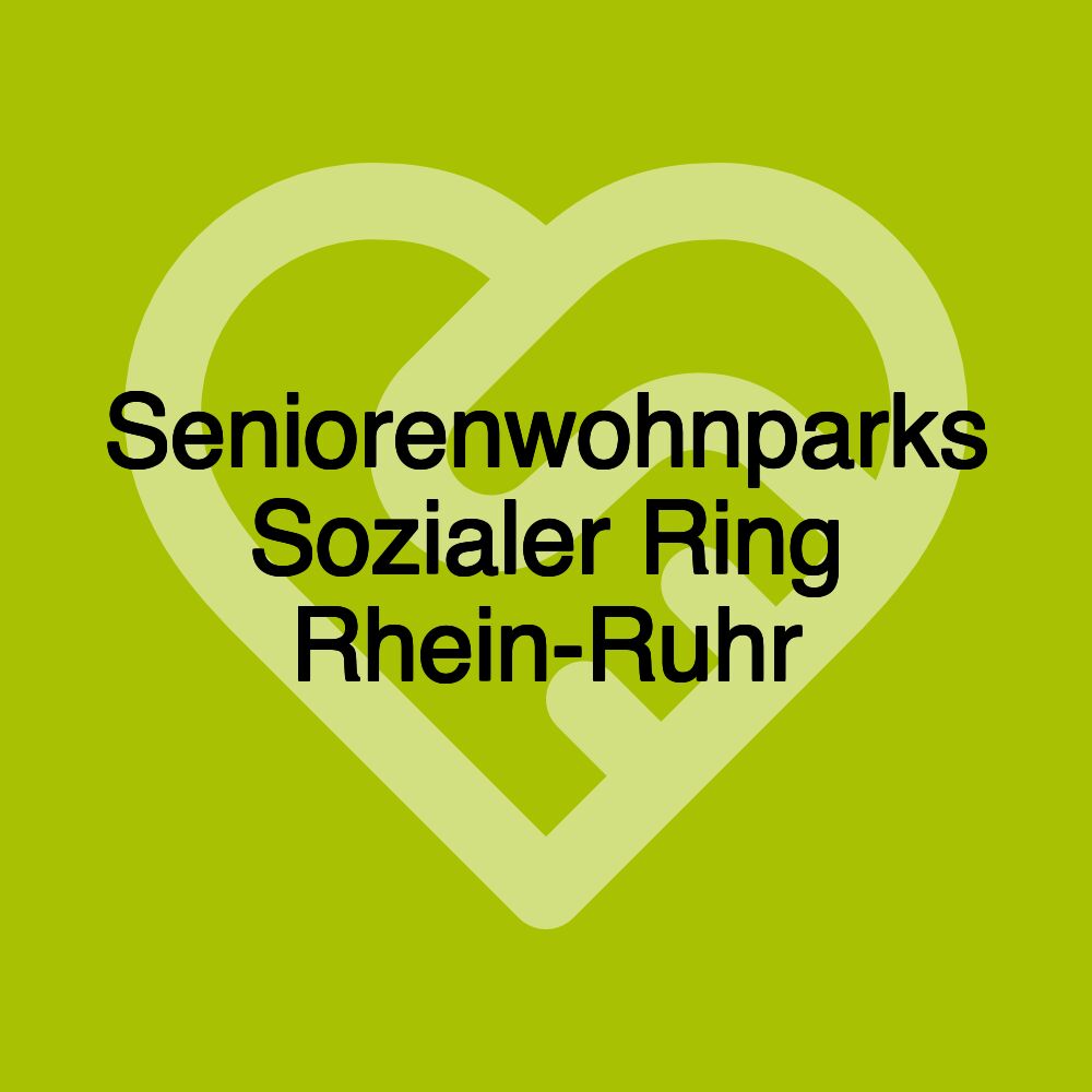 Seniorenwohnparks Sozialer Ring Rhein-Ruhr