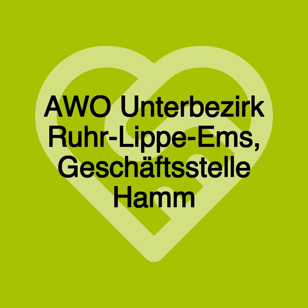 AWO Unterbezirk Ruhr-Lippe-Ems, Geschäftsstelle Hamm