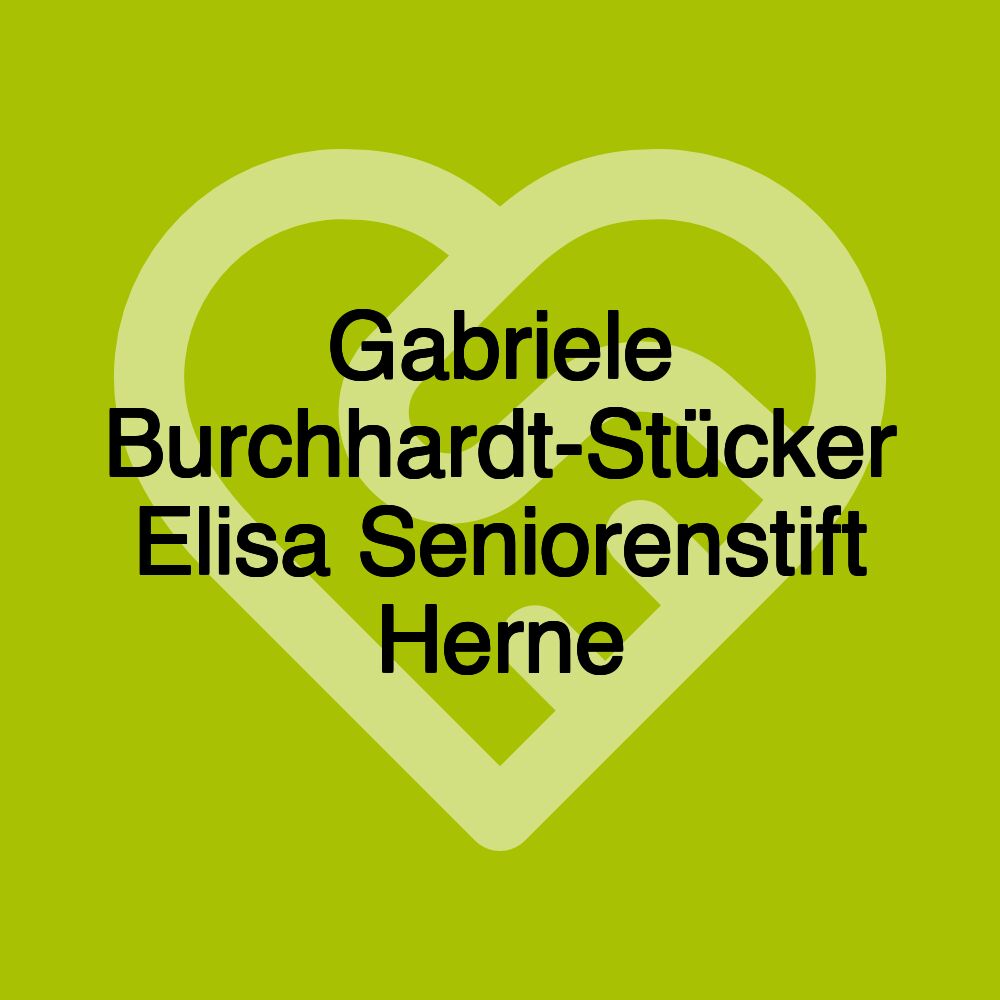 Gabriele Burchhardt-Stücker Elisa Seniorenstift Herne