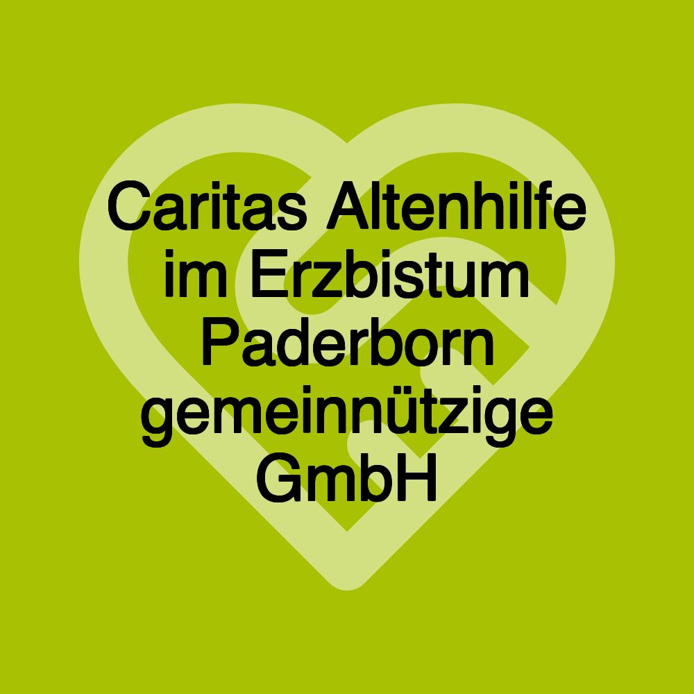 Caritas Altenhilfe im Erzbistum Paderborn gemeinnützige GmbH