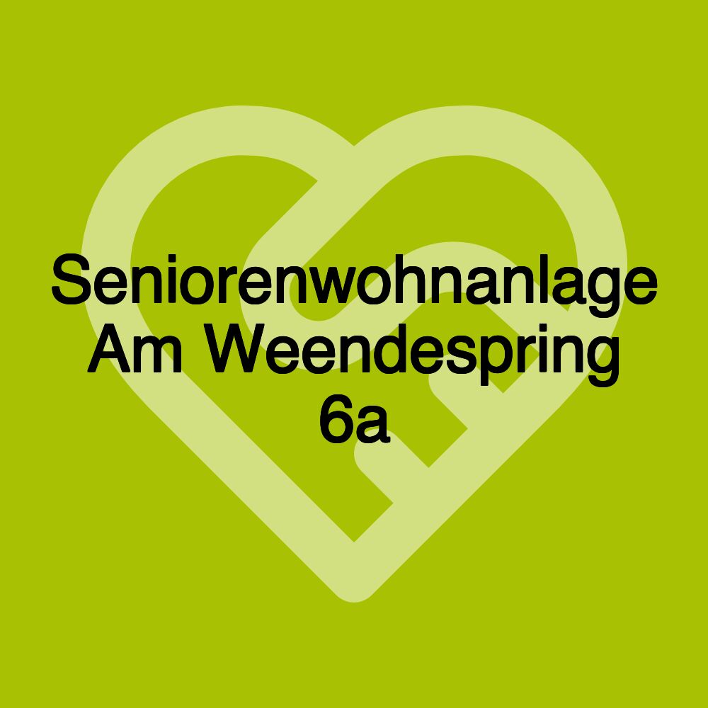 Seniorenwohnanlage Am Weendespring 6a