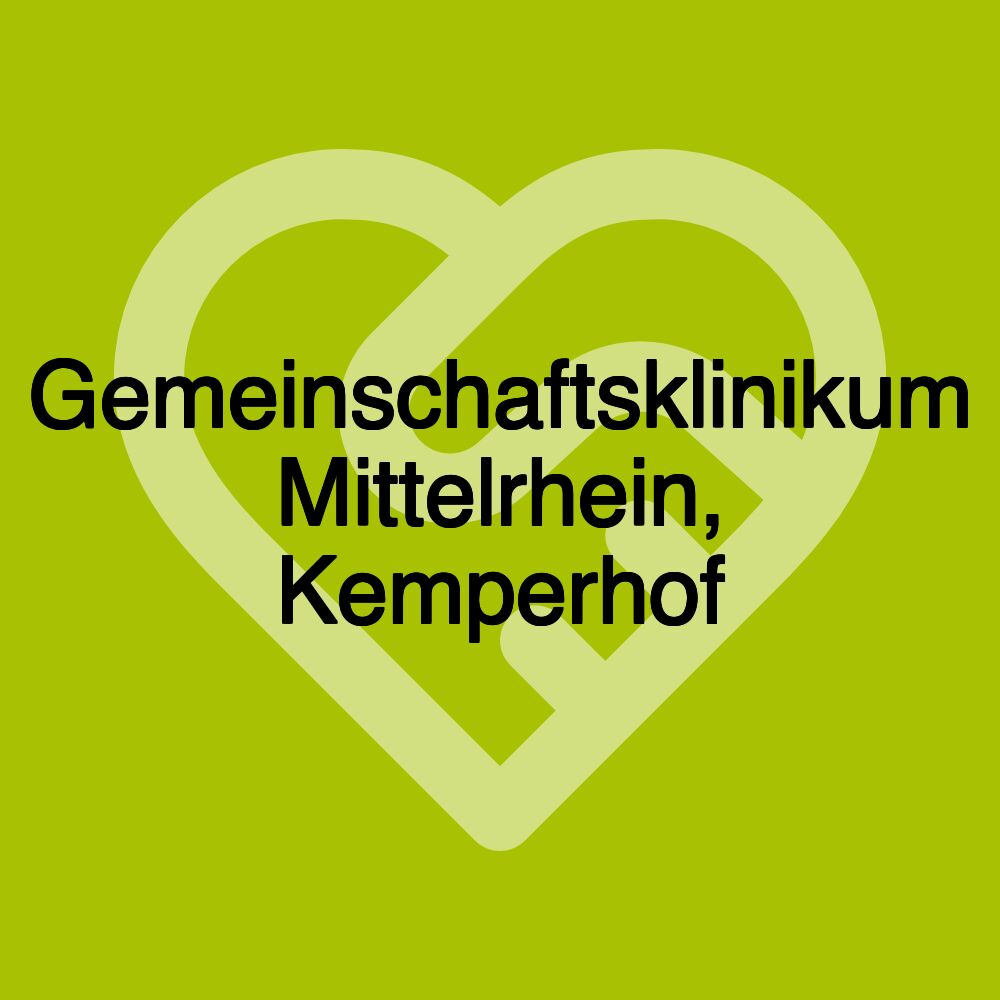 Gemeinschaftsklinikum Mittelrhein, Kemperhof