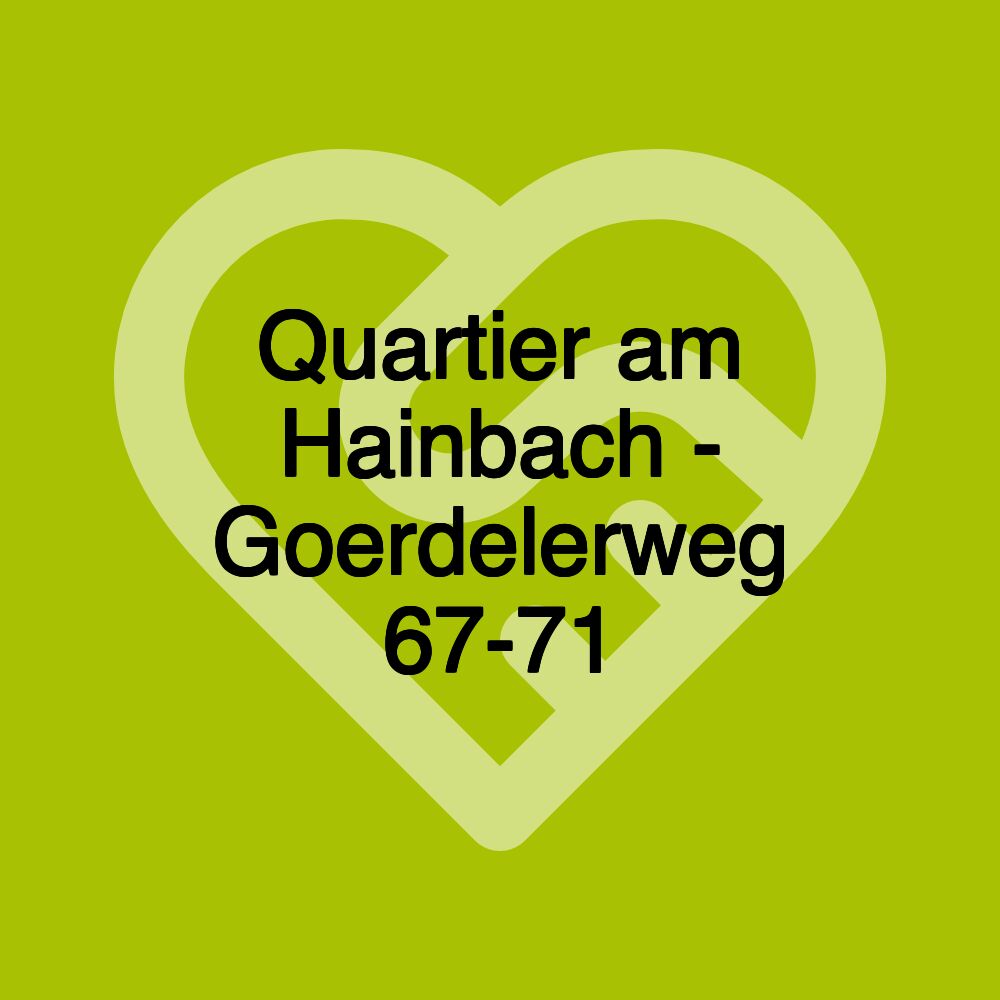 Quartier am Hainbach - Goerdelerweg 67-71