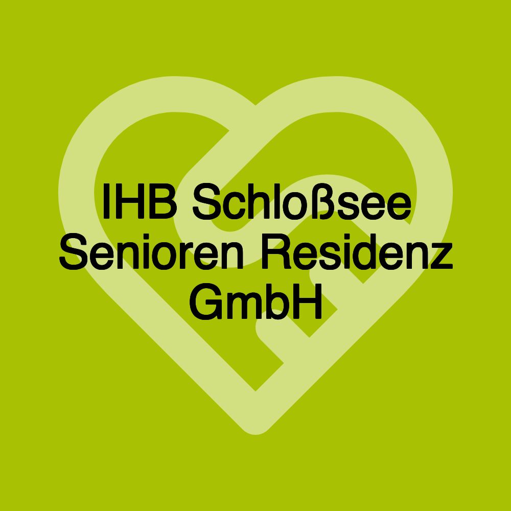 IHB Schloßsee Senioren Residenz GmbH