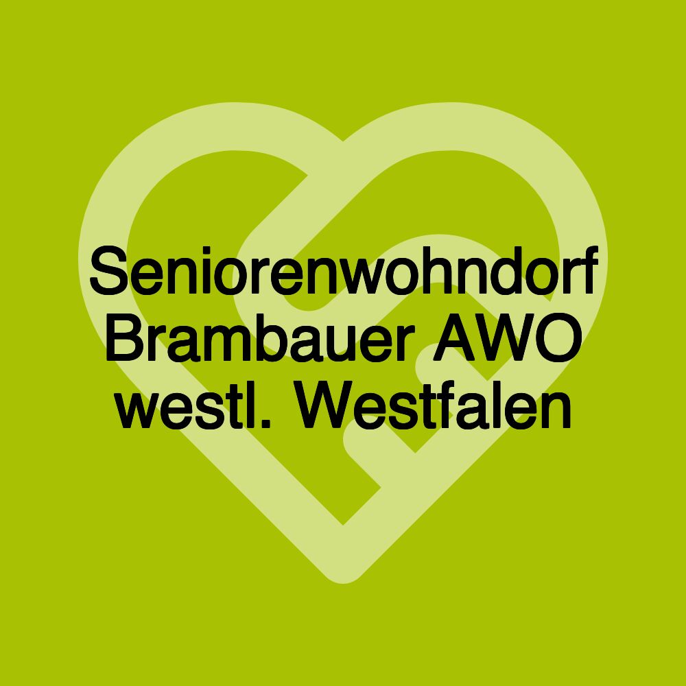 Seniorenwohndorf Brambauer AWO westl. Westfalen