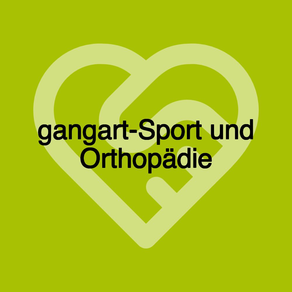 gangart-Sport und Orthopädie