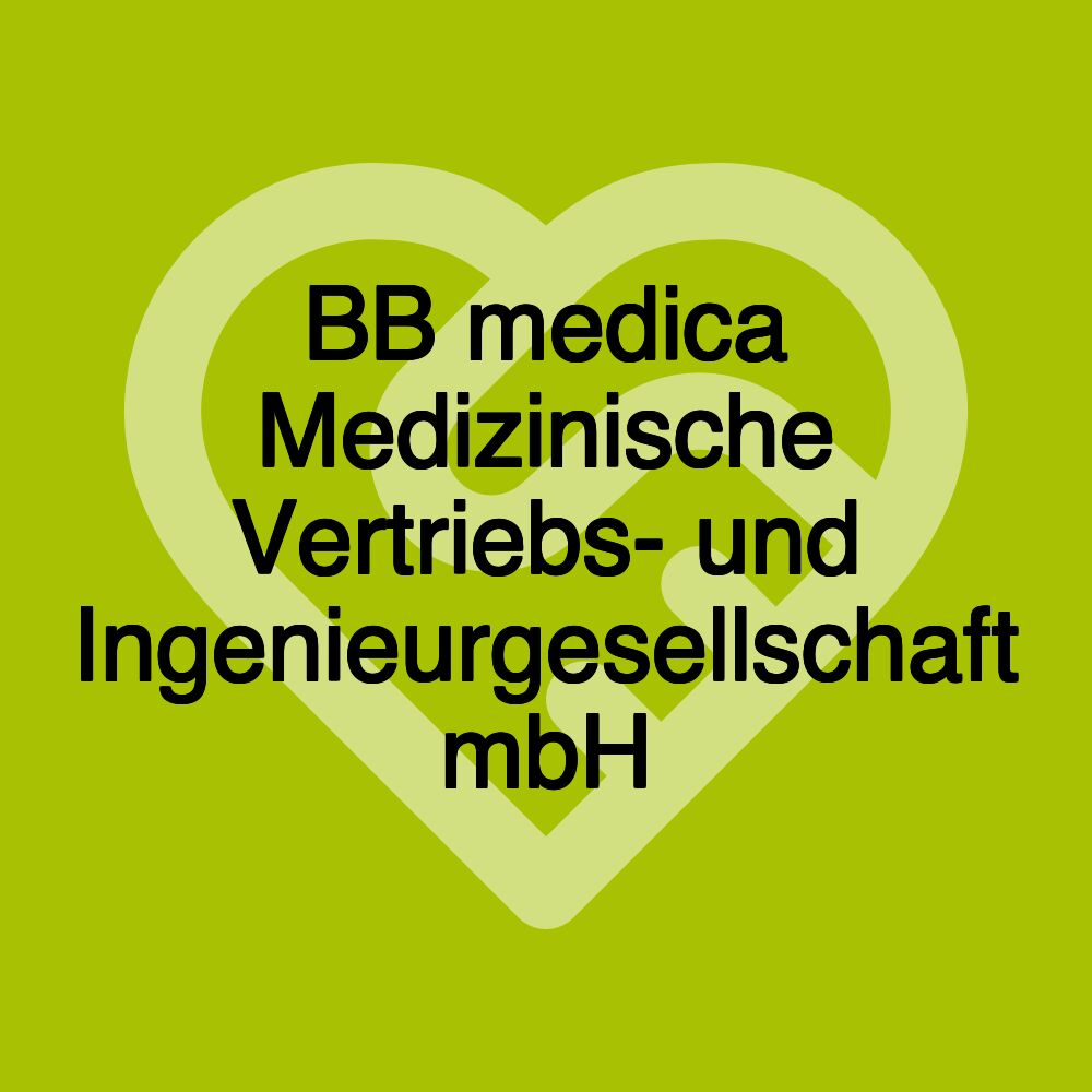 BB medica Medizinische Vertriebs- und Ingenieurgesellschaft mbH