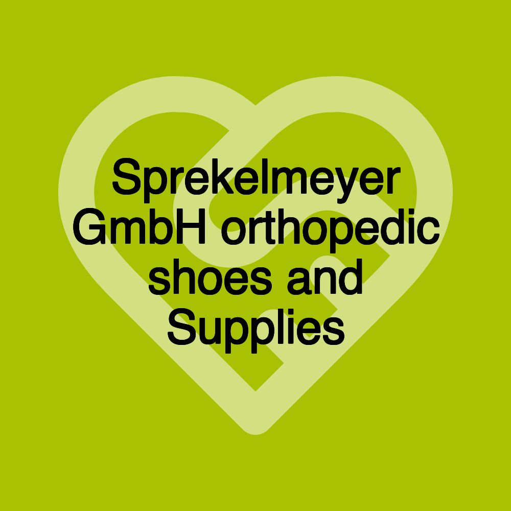 Sprekelmeyer GmbH orthopedic shoes and Supplies