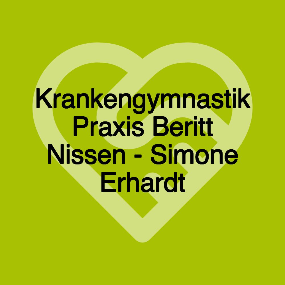 Krankengymnastik Praxis Beritt Nissen - Simone Erhardt